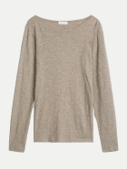 Marc O'Polo Langarmshirt mit U-Boot-Ausschnitt 2204-Stone Taupe Melange bei Robert Ley