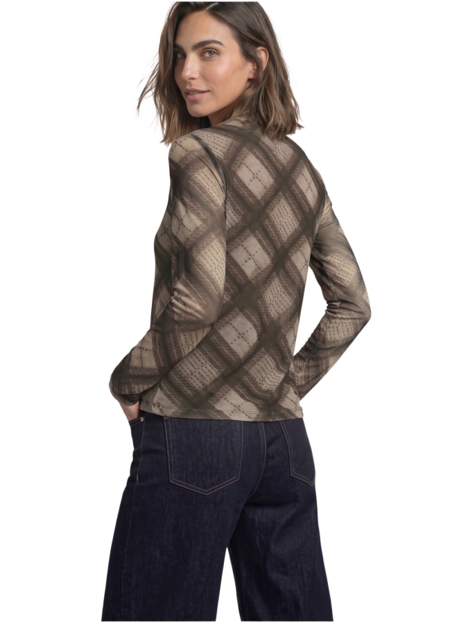 Street One Shirt aus Mesh mit gerafftem Turtle Neck bei Robert Ley