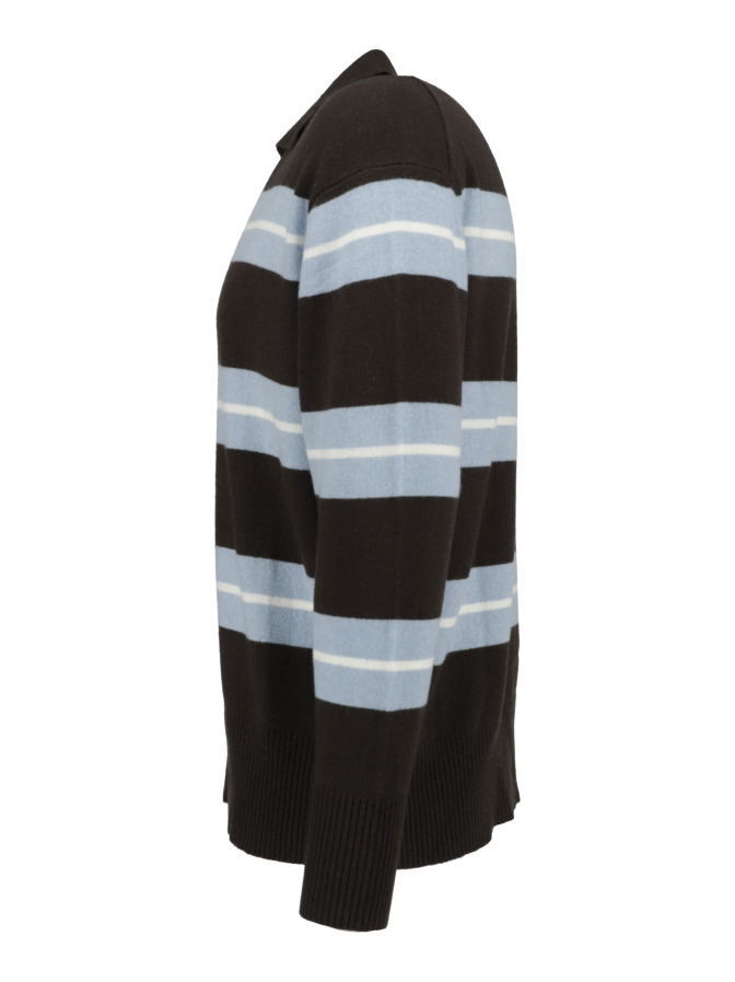 FTC Cashmere Polopullover mit Streifen bei Robert Ley