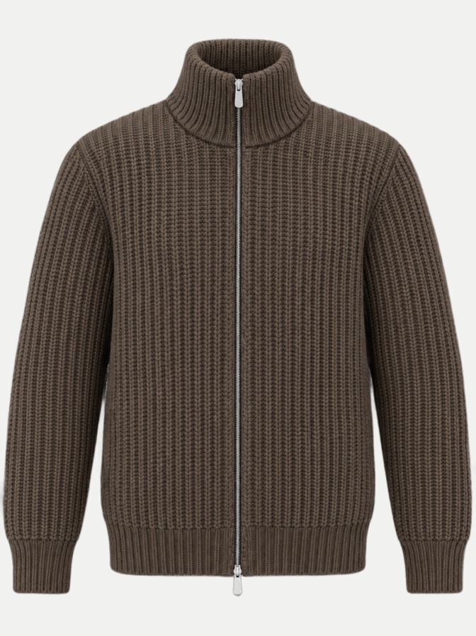 GRAN SASSO Strick Jacke mit Zip aus WV/WS bei Robert Ley