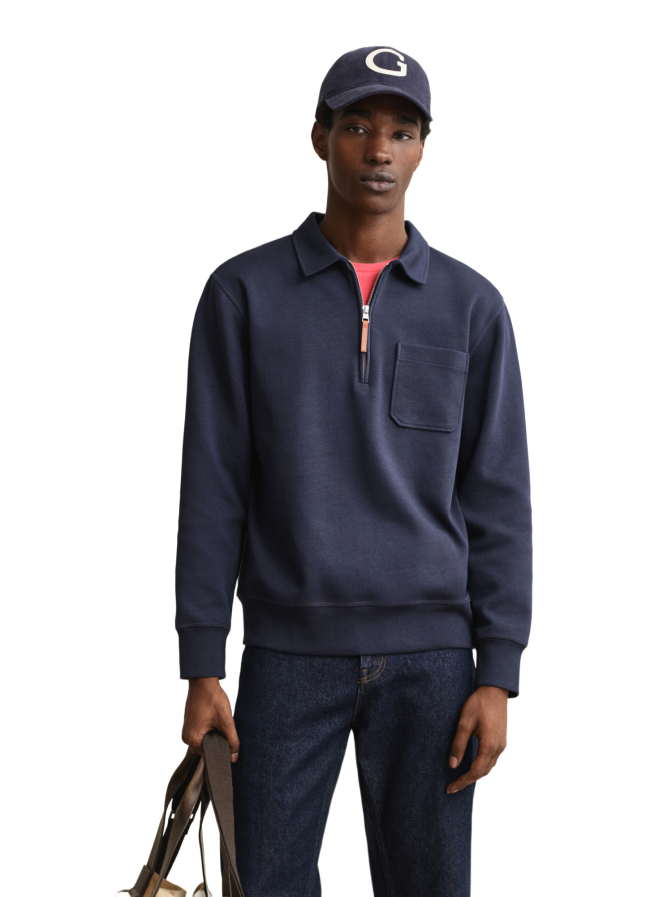 GANT Sweatshirt mit Polokragen bei Robert Ley