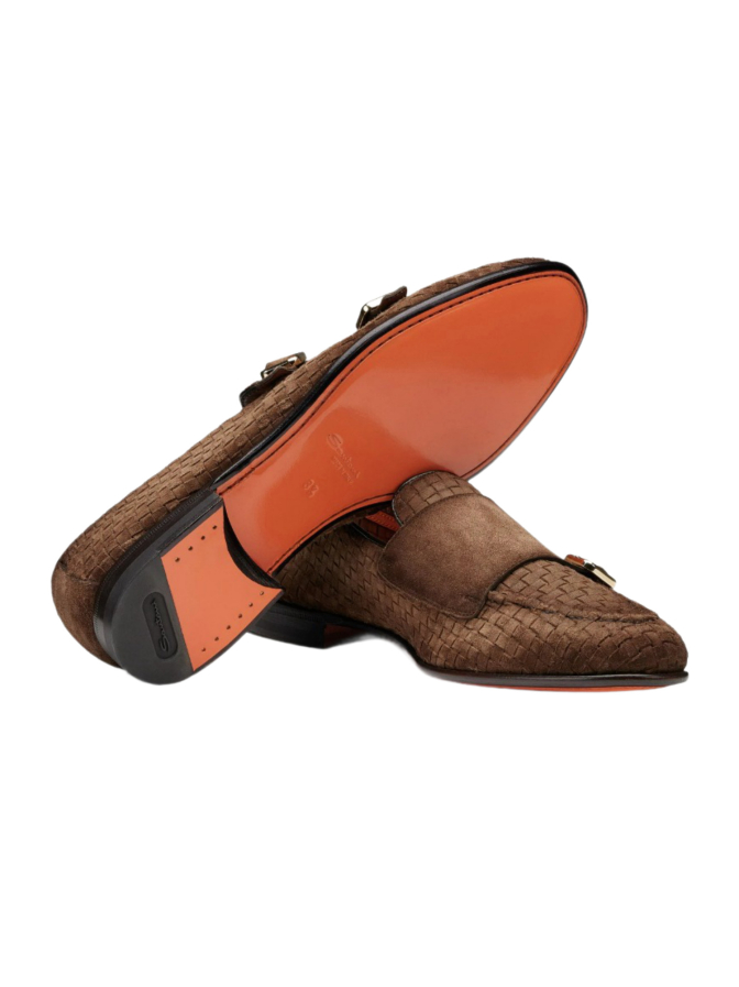 Santoni Doppelmonk in Flecht-Optik bei Robert Ley