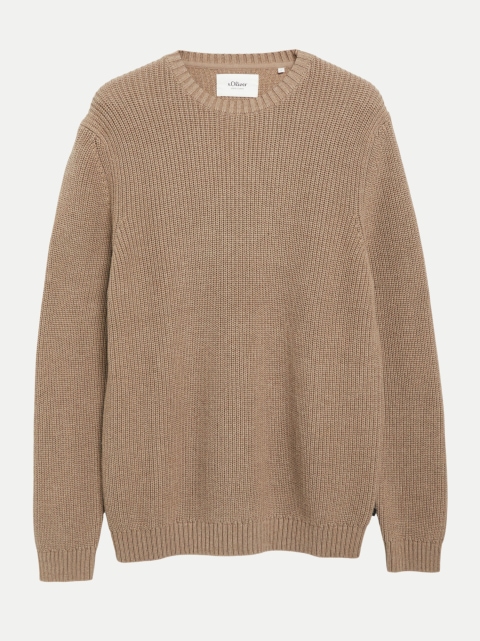 s.Oliver RED LABEL Strickpullover mit Logo-Patch bei Robert Ley