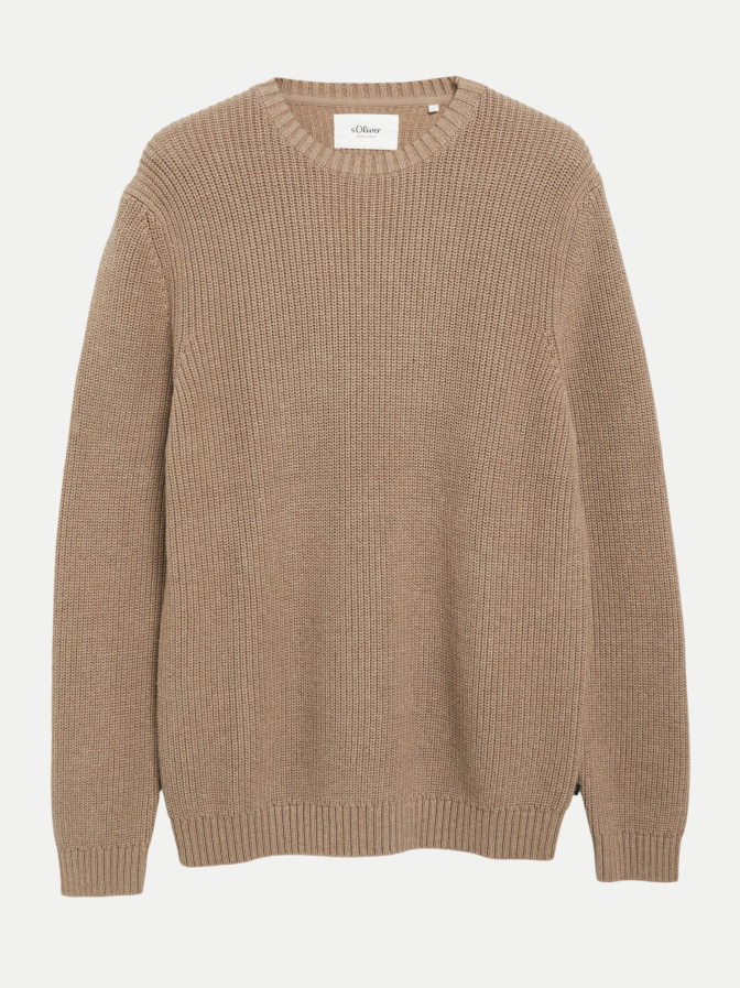 s.Oliver RED LABEL Strickpullover mit Logo-Patch bei Robert Ley