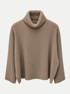 Flona Rollkragenpullover aus Kaschmir SM7130 taupe bei Robert Ley
