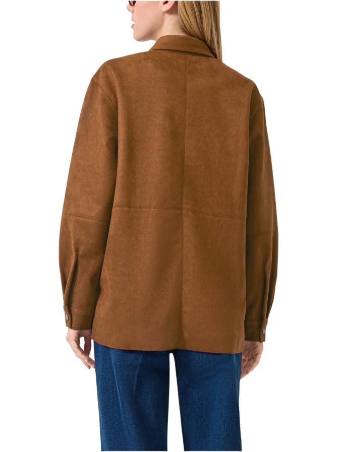 Q/S designed by Langes Velours-Overshirt bei Robert Ley
