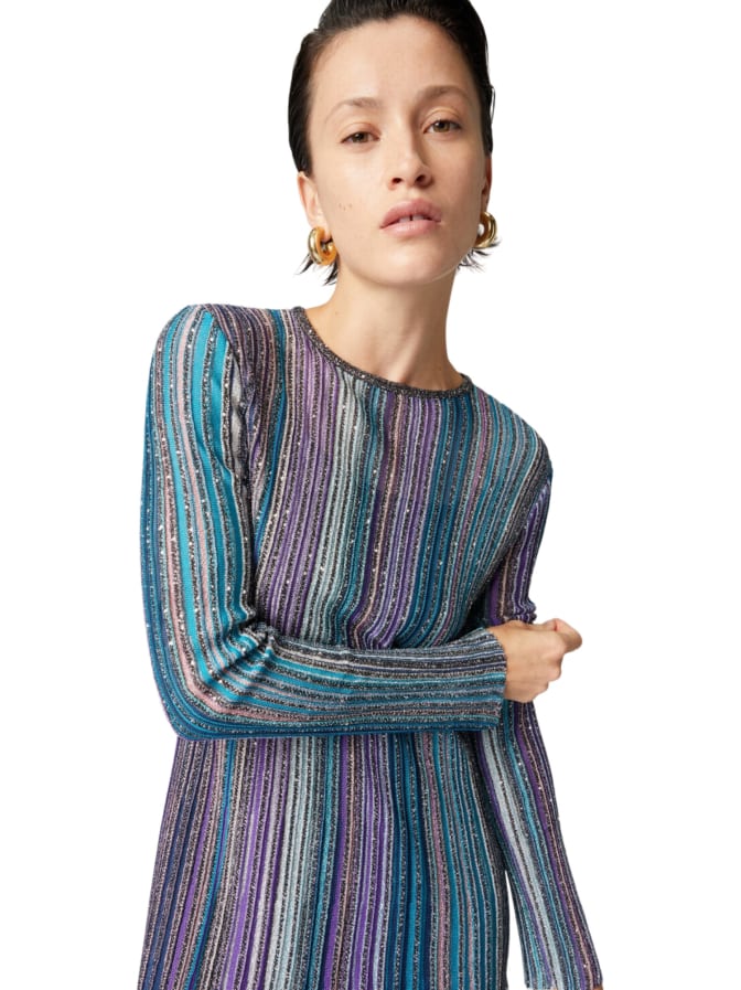 MISSONI Plisseekleid mit Pailletten bei Robert Ley