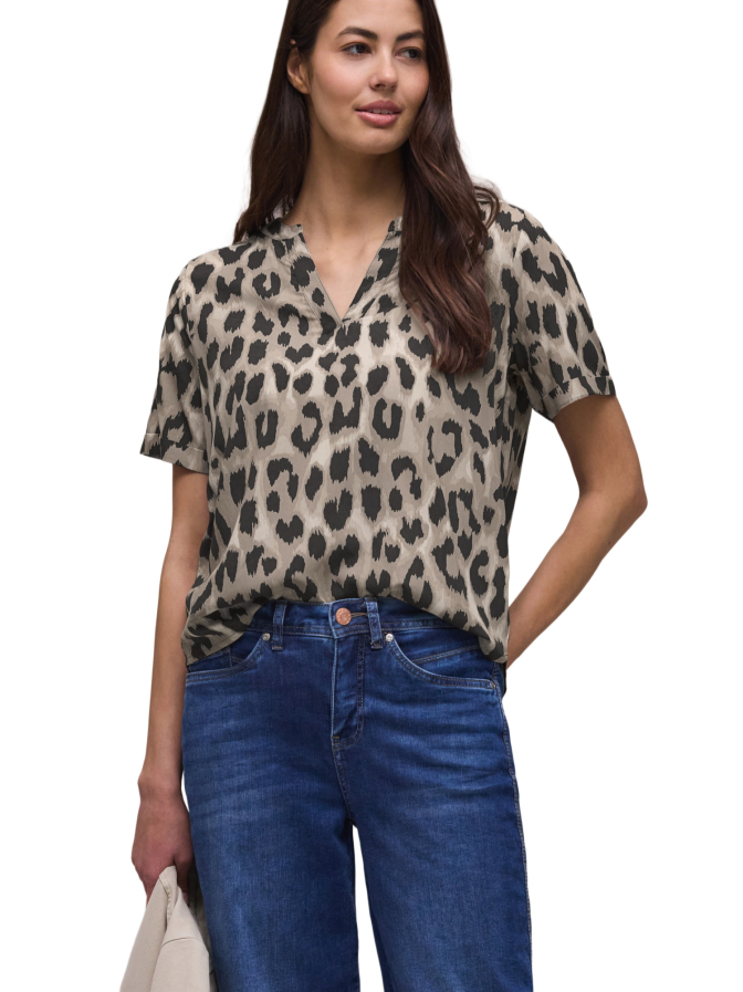 Street One Blusenshirt mit Leo-Print bei Robert Ley
