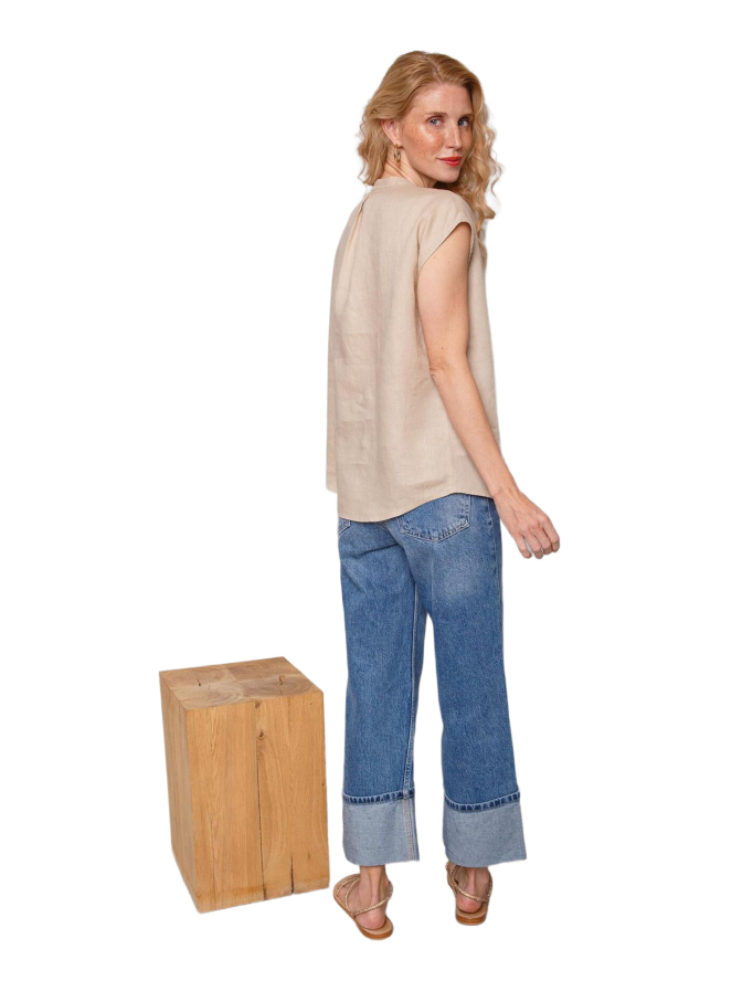 Emily Van Den Bergh Blusentop mit Boho-Stickereien bei Robert Ley