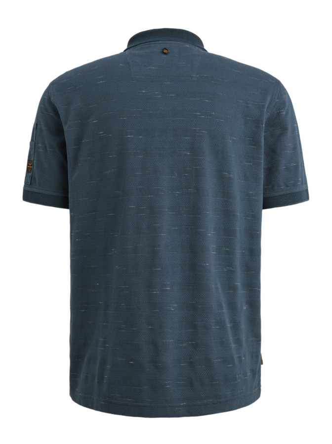 PME Legend T-shirt mit Polokragen Popcorn bei Robert Ley