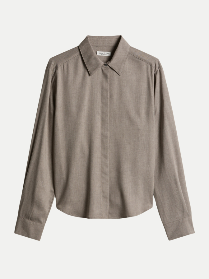 Marc O'Polo Hemdbluse mit verdeckten Knopfleiste bei Robert Ley