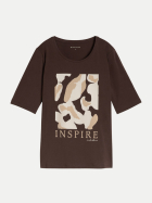 Tom Tailor Casual T-Shirt Inspire 13234-java dark brown bei Robert Ley
