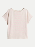 Opus Gestreiftes Jerseyshirt Sostal in Strickoptik 40043-rose tint bei Robert Ley
