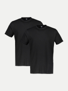 Lerros Doppelpack T-Shirt mit Rundhals 290 BLACK bei Robert Ley