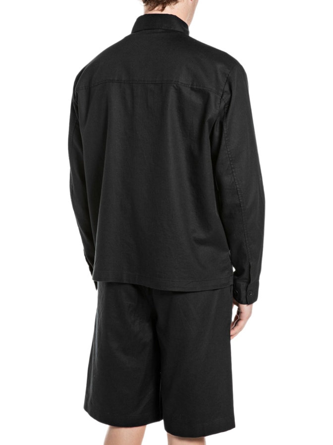 Replay Overshirt aus Leinen-Mix bei Robert Ley