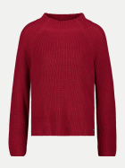 Monari Strickpullover mit Stehkragen 319-red dahlia bei Robert Ley
