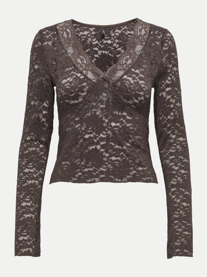 Only Langarm-Spitzenshirt ONLNIKKA bei Robert Ley