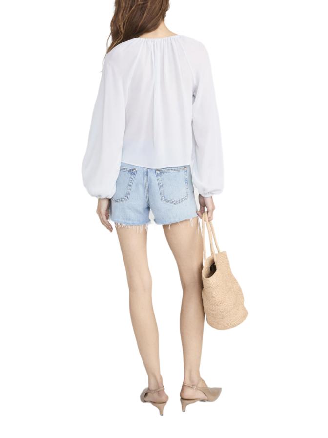 Frame Seidenbluse im Ballon-Stil bei Robert Ley