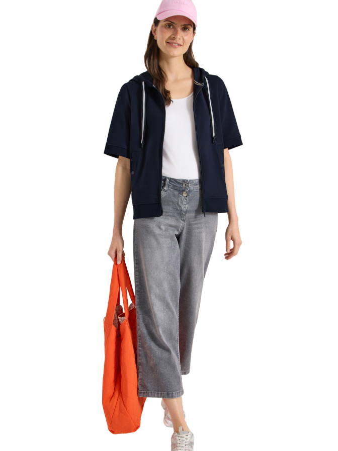 Cecil Kurzarm Hoodie- Jacke bei Robert Ley
