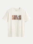 Gant T-Shirt mit Skyline-Print 130-CREAM bei Robert Ley
