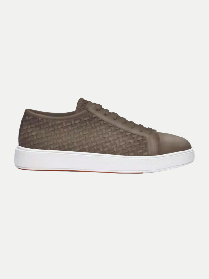 Santoni Sneaker Vic in Flecht-Optik bei Robert Ley