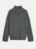 Marc O'Polo DENIM Knit Pullover, Roll Neck, Longsleev 0472-Dark Shadow Melange bei Robert Ley