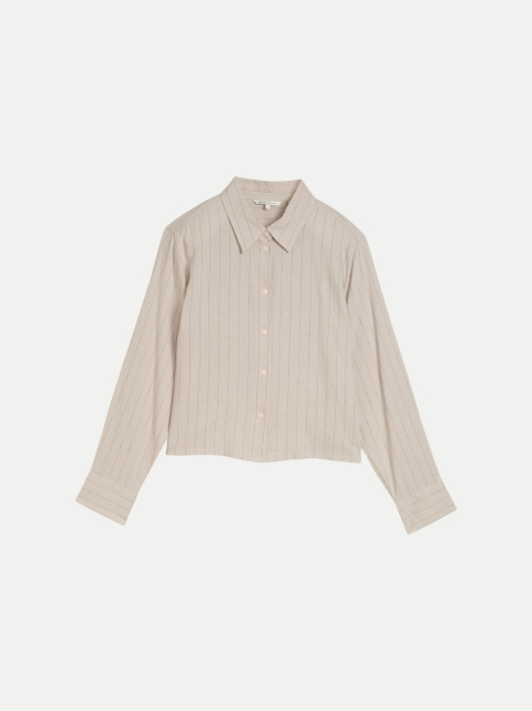 Tom Tailor Denim Boxy- Fit Hemdbluse mit Schleifen-Detail bei Robert Ley