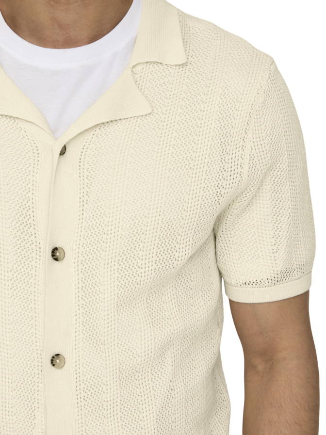 Only & Sons Kurzarm Strickhemd Diego bei Robert Ley