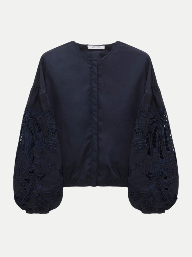 Dorothee Schumacher Bluse mit Broderie-Anglaise-Stickerei bei Robert Ley