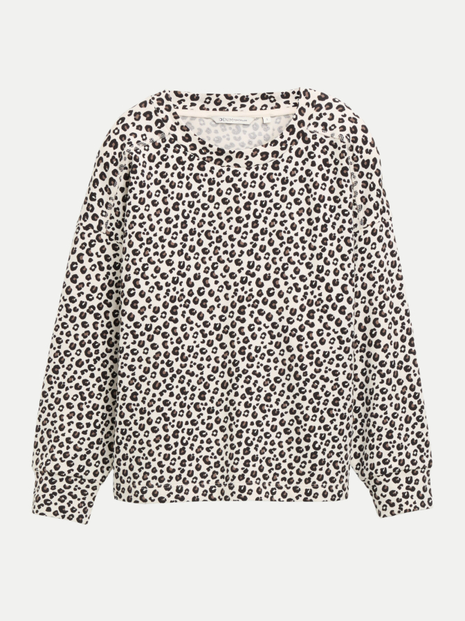Tom Tailor Denim Sweatshirt mit Leo-Print bei Robert Ley