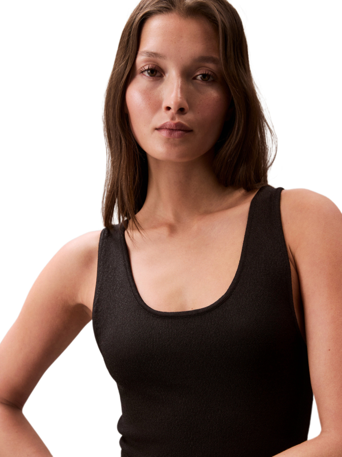 Calvin Klein Jeans Kleid Novelty Sheen Cross Back bei Robert Ley