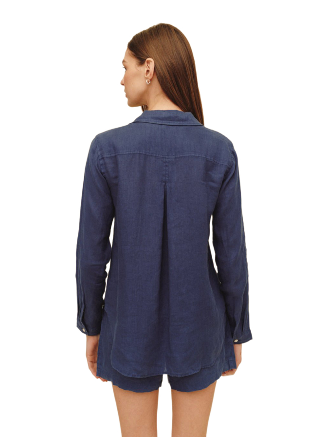 Bella Dahl Leinenbluse mit aufgesetzter Brusttasche bei Robert Ley