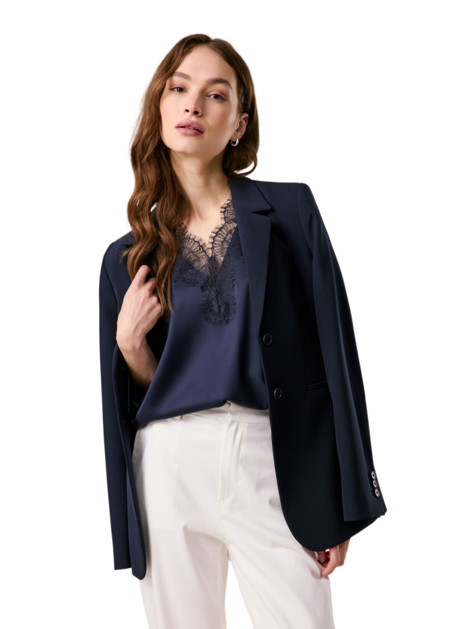 TAIFUN Satin-Top mit Spitze bei Robert Ley