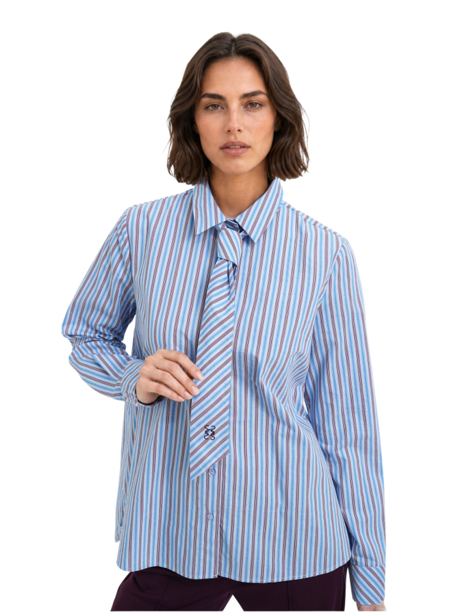 Smith & Soul Streifen-Bluse mit Bindeband bei Robert Ley