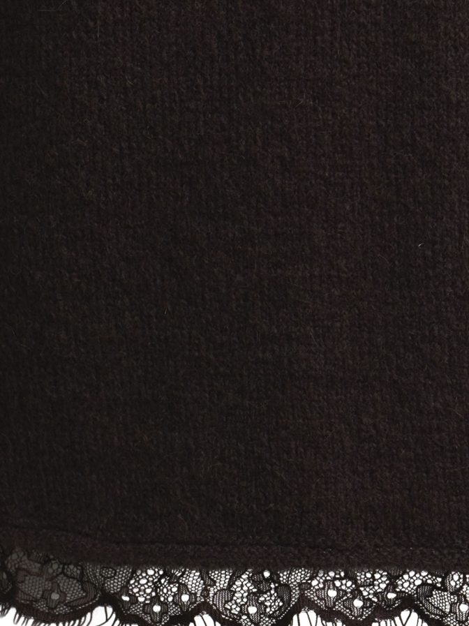 Milano Italy Feinstrickpullover mit Spitzensaum bei Robert Ley
