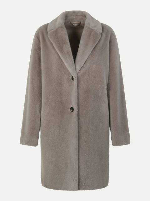 White Label Faux-Fur Mantel in Nerz-Optik bei Robert Ley