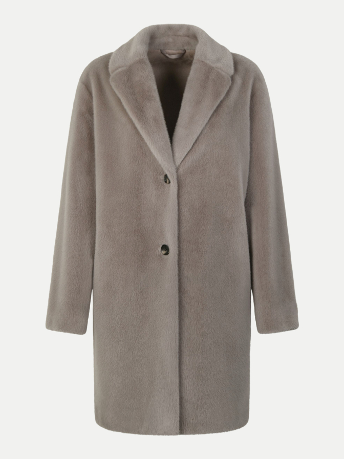 White Label Faux-Fur Mantel in Nerz-Optik bei Robert Ley