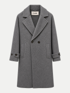 Flona Mantel aus Woll-Seide-Mix 13153 grau bei Robert Ley