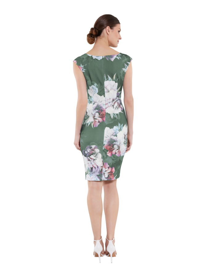 SWING Cocktailkleid aus bedrucktem Scuba bei Robert Ley