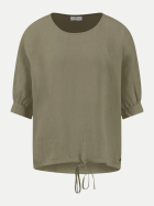 Fynch-Hatton Bluse mit Leinen-Mix 754-BARLEY GREEN bei Robert Ley