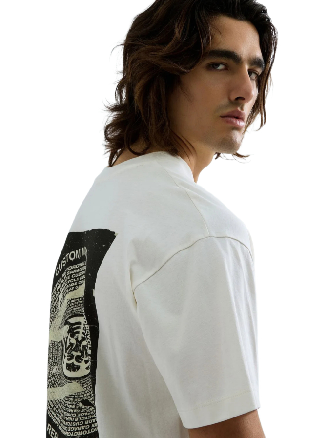 Replay T-Shirt mit Print in Distressed-Optik bei Robert Ley