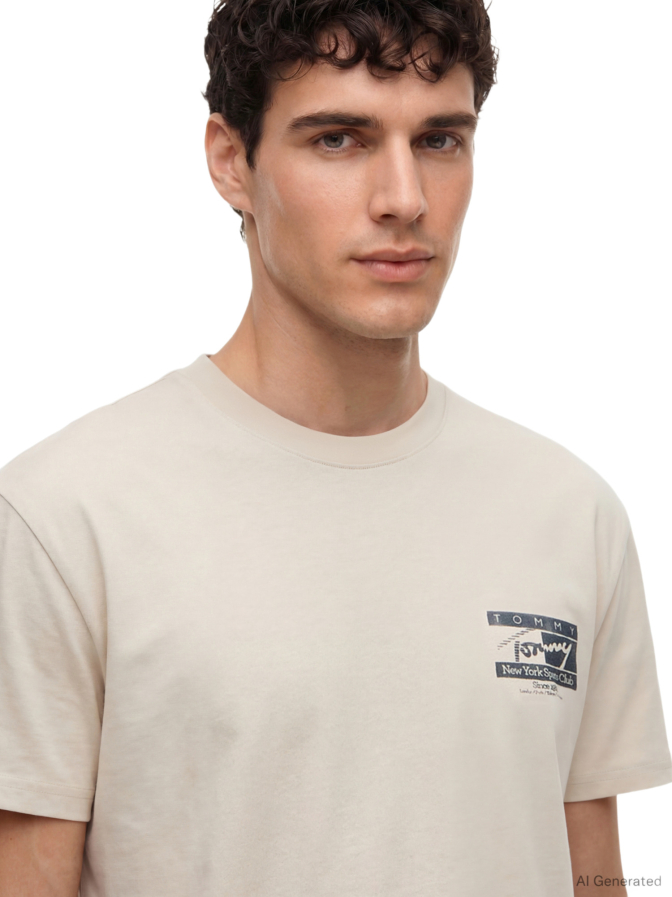 Tommy Jeans T-Shirt mit Logo-Print bei Robert Ley