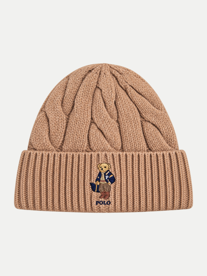 Polo Ralph Lauren Wollmütze mit Polobär bei Robert Ley