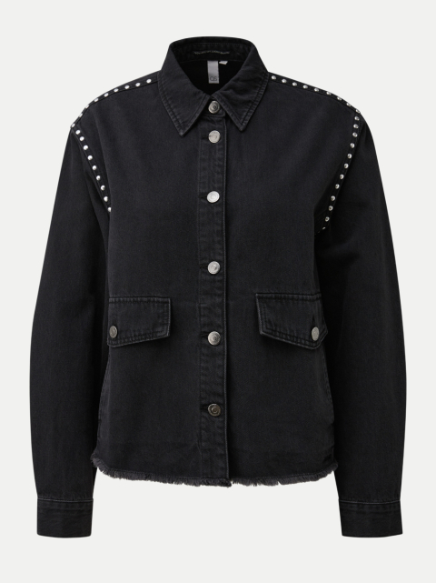 Q/S designed by Jeansjacke mit Strass-Details bei Robert Ley