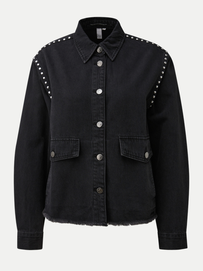Q/S designed by Jeansjacke mit Strass-Details bei Robert Ley