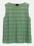 s.Oliver BLACK LABEL T-Shirt mit Ajourmuster 72X3-GREEN bei Robert Ley