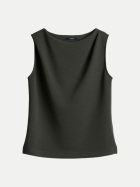 someday Drapiertes Sweattop Ukaida soft 30044-midnight olive bei Robert Ley