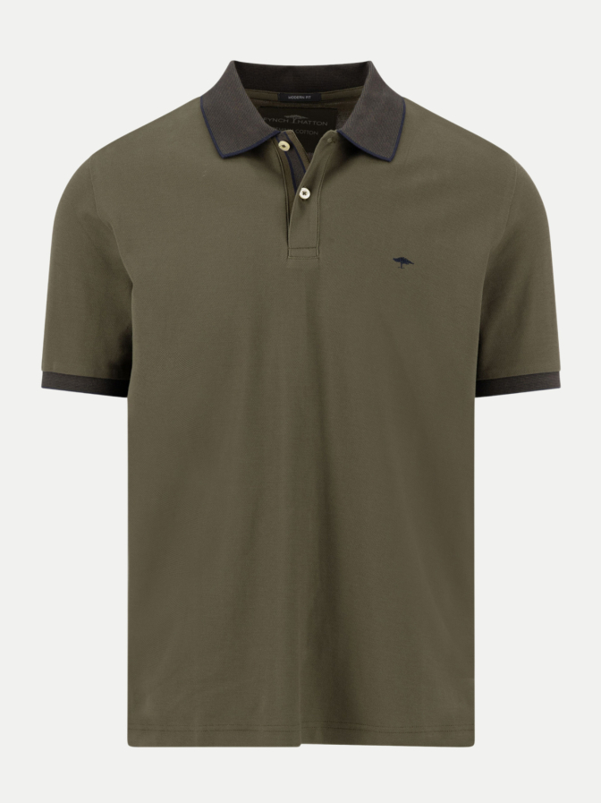 Fynch-Hatton Poloshirt mit Kontrastdetails bei Robert Ley