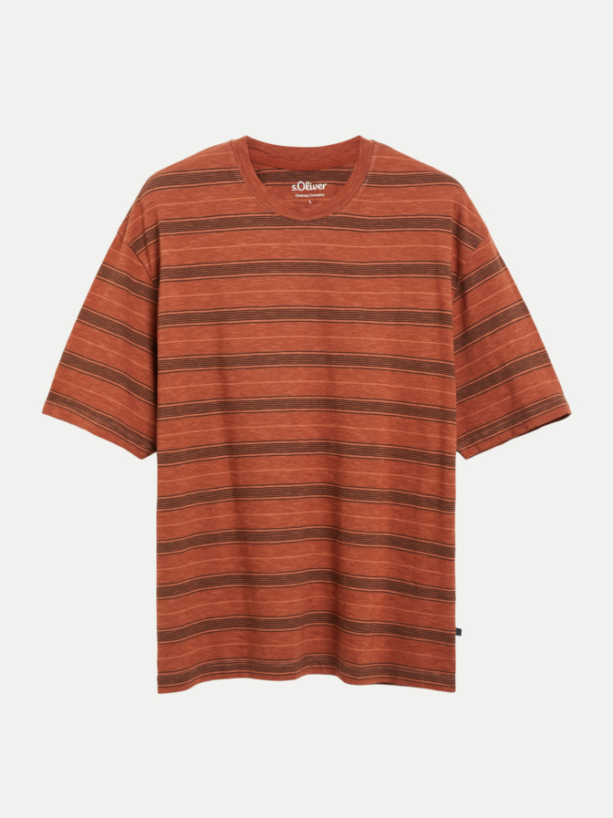 s.Oliver RED LABEL T-Shirt mit Streifenmuster bei Robert Ley