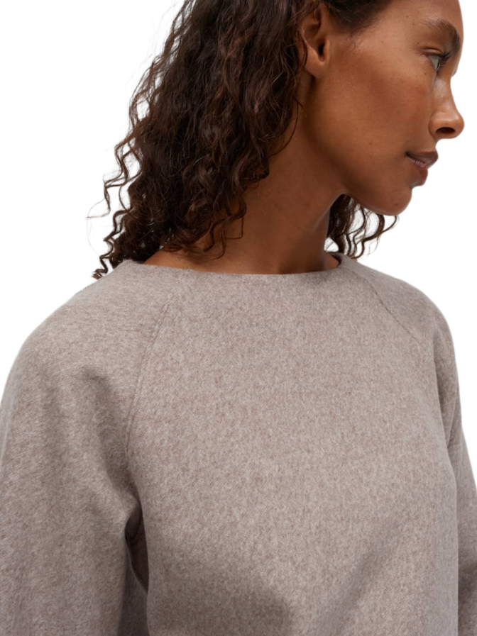 Opus Sweatshirt Gusera mit feiner Mélange Optik bei Robert Ley